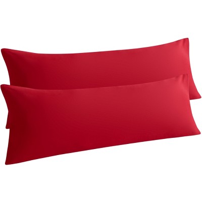 2 Pack Brushed Microfiber Body Pillowcases, Super Soft Body Pillow Cover with Envelope Closure - NTBAY