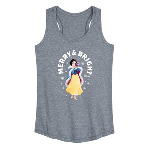 Women's - Disney - Merry And Bright Snow White Graphic Racerback Tank - 1 of 4