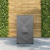 KHOMO GEAR Panther Series - Heavy Duty Outdoor Black Smoker Cover Protector 17" x 20" x 35.5" - Gray - 2 of 4