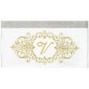 Linum Home Textiles 100% Turkish Cotton MONICA Gold Thread 2PC Embellished Bath Towel Set - 3 of 3