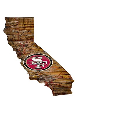 NFL Round Heritage Distressed Sign: San Francisco 49ers