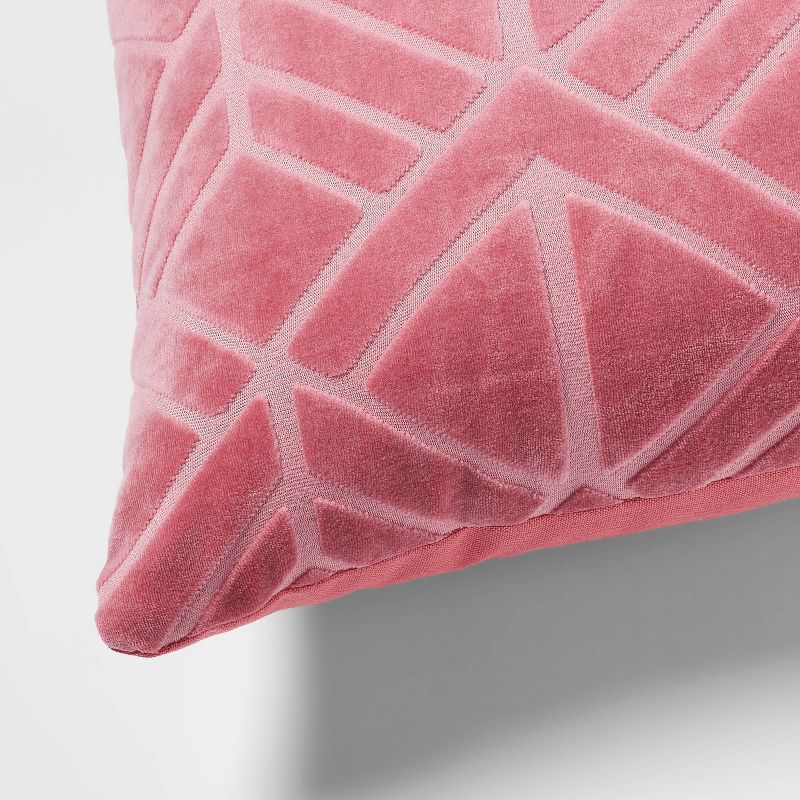 Euro Carved Velvet Jacquard Decorative Throw Pillow - Threshold™, 5 of 8