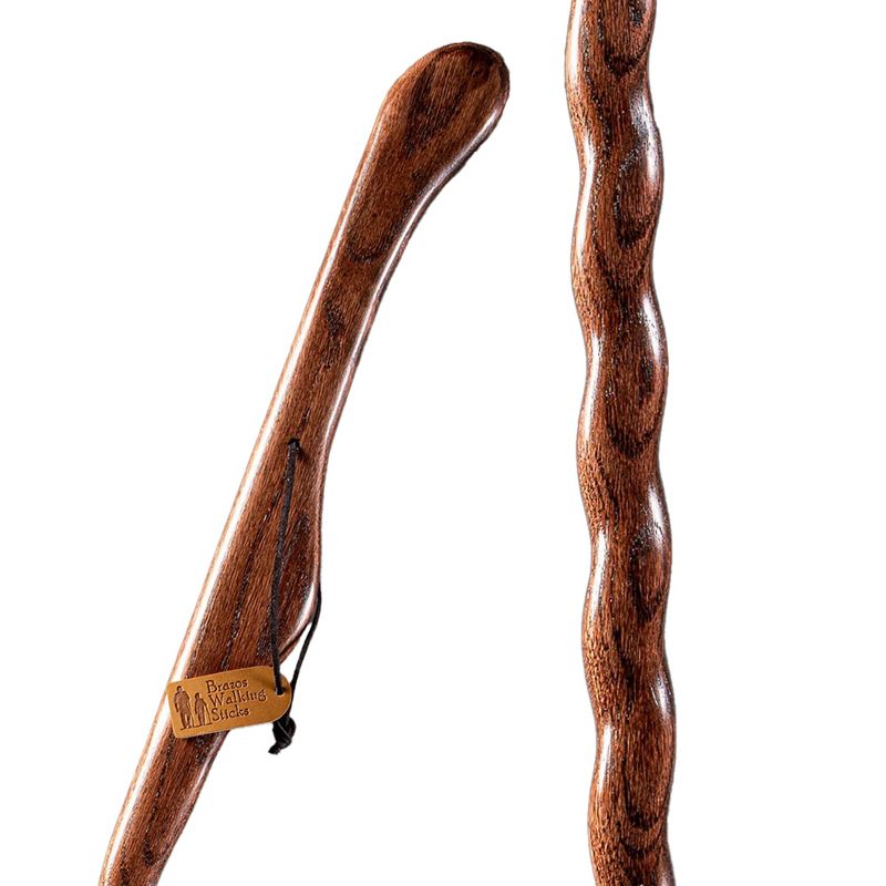 Brazos Twisted HitchHiker Red Wood Walking Stick 48 Inch Height, 2 of 4