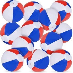 ArtCreativity  Inflatable Patriotic Beach Balls 16 Inches (Pack of 12) - 1 of 4