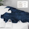 Velvet Plush Blanket with Faux Shearling Reverse - Great Bay Home - 3 of 4