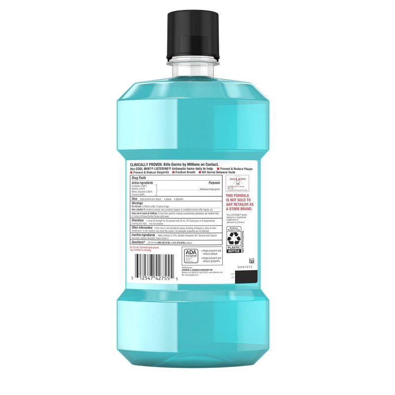 Listerine Cool Mint Antiseptic Mouthwash, 4 of 13
