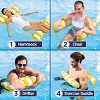Aqua Leisure 4-in-1 Monterey Hammock Water Floats and Inflatables - Golden Sunshine - 2 of 3