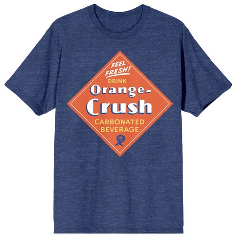 Navy blue orange t shirt hotsell