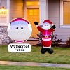 4E's Novelty Christmas Santa Inflatable Outdoor Decoration - 5ft Life Size Santa Blow Up Christmas Decorations Outdoor with LED Lights, Stakes & Ropes - 4 of 4