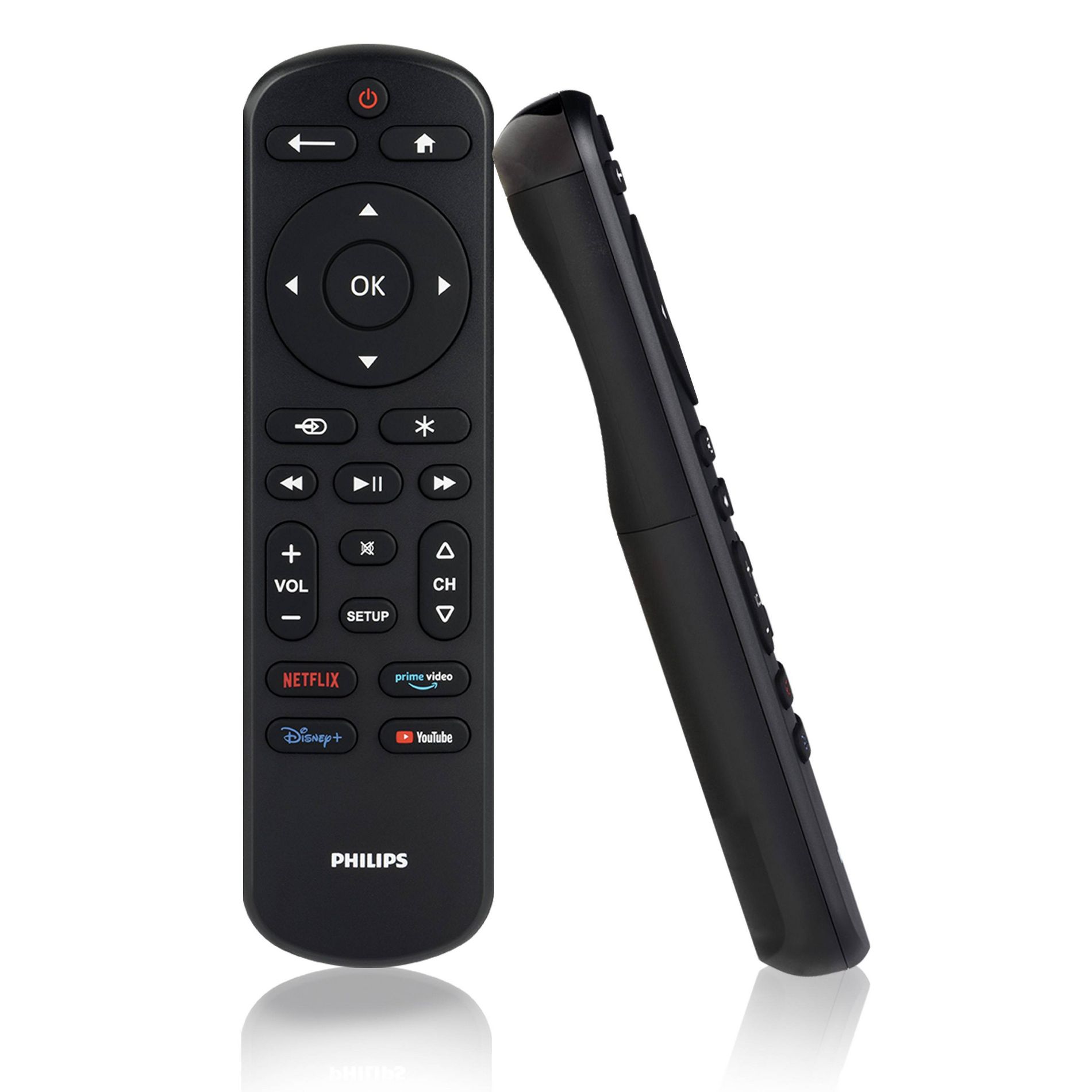 Philips One-Touch Programming Streaming Replacement Remote: Infrared TV Accessory