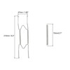 Unique Bargains Stainless Steel Invisible Decorative Wall Plate Hanger 1 Set - 2 of 4