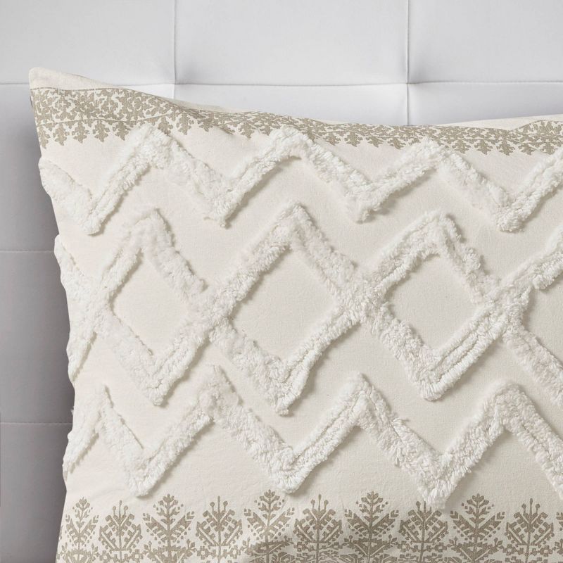 3pc Mila Cotton Comforter Set with Chenille Tufting - Ink+Ivy, 6 of 13