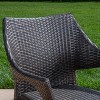 Clement 3pc Acacia and Wicker Bistro Set - Teak/Brown - Christopher Knight Home: Outdoor Elegant Dining Furniture Set - 3 of 4