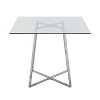 36" Cosmo Square Dining Table Glass - LumiSource - 4 of 4