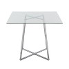 36" Cosmo Square Dining Table Glass - LumiSource - image 4 of 4