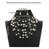 Elegant Alloy Layered Faux Pearl Jewelry Set - Handcrafted Bohemian-Style Choker & Earring Set, Ideal for Weddings & Formal Occasions - 3 of 3