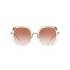 Coach HC7101B 53mm Woman Square Sunglasses Pink Gradient Lens - 2 of 4