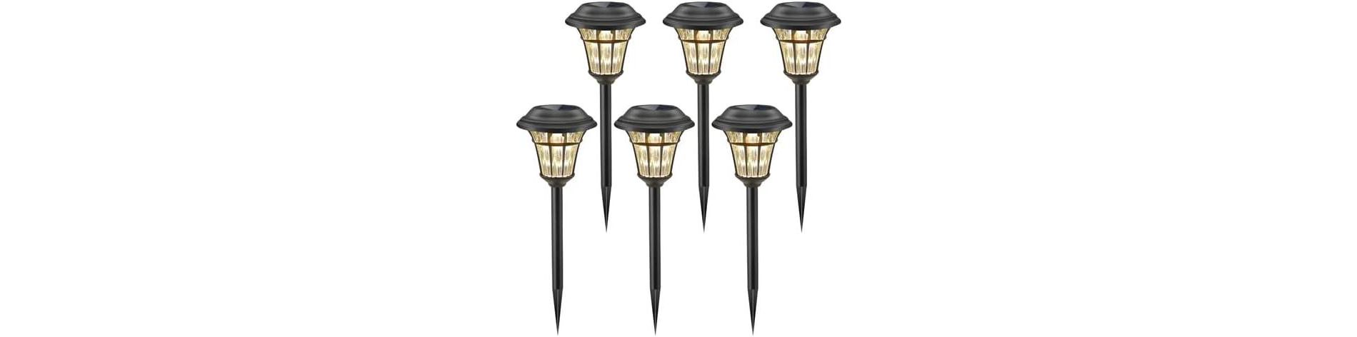 MAGGIFT Solar Pathway Lights, Outdoor Waterproof Garden and Yard Decor,