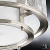 Urban Ambiance Luxury Art Deco Deco Ceiling Fixture,  7.375"H x 15"W,  Brushed Nickel Finish, UHP2095 - 4 of 4