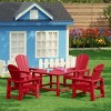 WestinTrends Malibu Kids 5-Piece HDPE Outdoor Square Patio Dining Table and Chairs Set - 2 of 4
