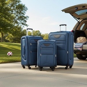 Merax Expandable Softside Luggage 3-Piece Spinner Set with TSA Lock - 1 of 4