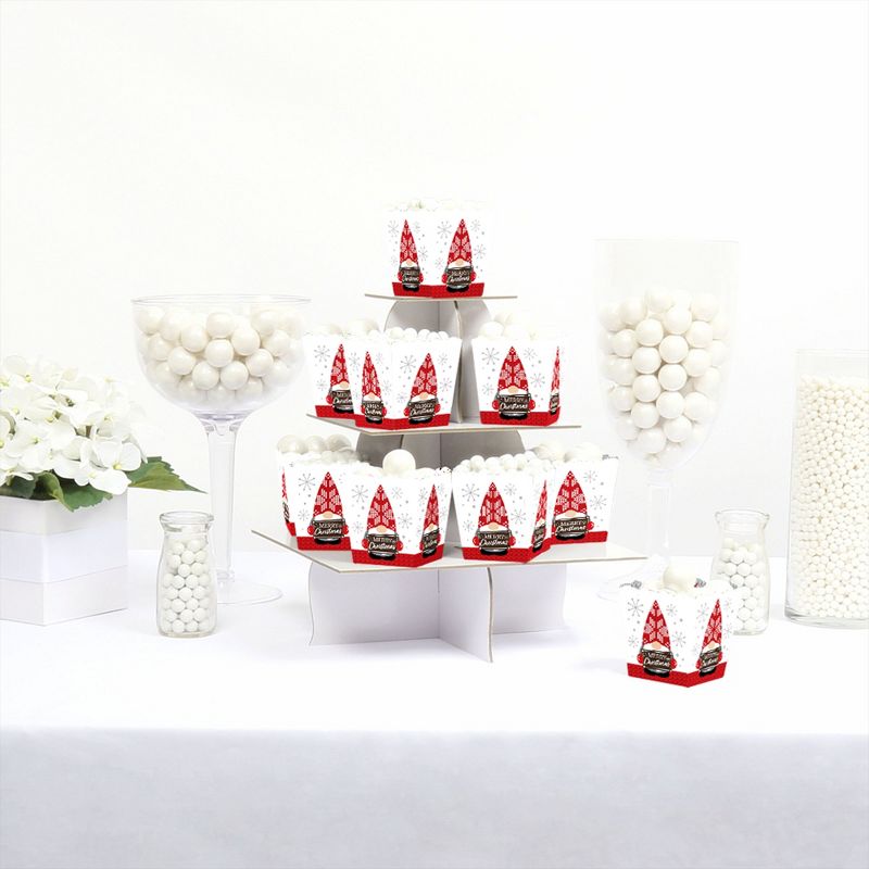 Big Dot of Happiness Christmas Gnomes - Party Mini Favor Boxes - Holiday Party Treat Candy Boxes - Set of 12, 2 of 6