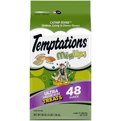 Temptations Cheese, Chicken and Catnip Flavor Mix-Ups Crunchy Treats Cat Treats