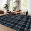 Garvee Washable Area Rug for Living Room Modern Plaid Runner Rug for Hallways Soft Bedroom Rug Non Slip Throw Low Pile Carpet for Entryway Dining Room - 4 of 4