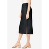 Jessica London Women's Plus Size Comfort Waist Stretch Denim Midi Skirt - 4 of 4