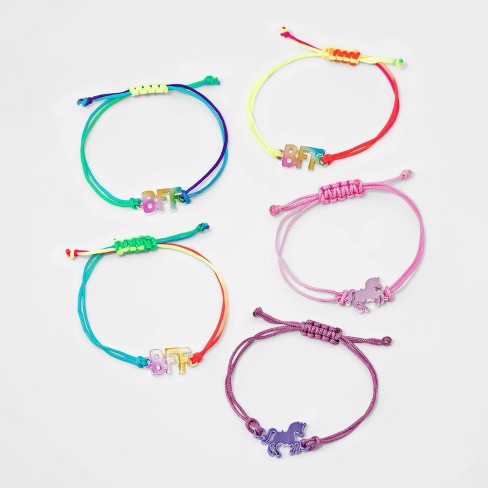 Girls 5pk Unicorn Bff Bracelet Set Cat Jack Target