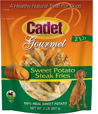 Cadet Sweet Potato Steak Fries Dog Treats, 2 Pounds : Target