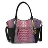 MKF Collection Janise Tote Bag with Croc Embossed Ombre Design and Gold Tone Hardware by Mia K - 2 of 4