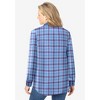 Woman Within Plus Size Pintucked Flannel Shirt - 3 of 4
