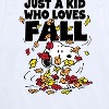 Boys' - Peanuts - Just A Kid Who Loves Fall Short Sleeve Graphic T-Shirt - 2 of 4