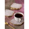 Dazzle Rose Quartz Coasters, Set of 4 - 4 of 4