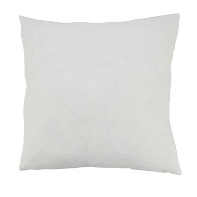 White Christmas Trees and Snowflakes Down Filled Square Throw Pillow, 18"