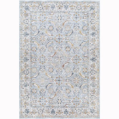 Mark & Day Stepfon 2'x2'11" Rectangle Woven Indoor Area Rugs Ice Blue: Stain-Resistant, Pet Friendly, Traditional Style