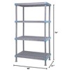 Quantum Storage Systems Millenia Shelving Unit, 48"W X 21"D X 74"H, 2000 Lbs Load Capacity - 2 of 2