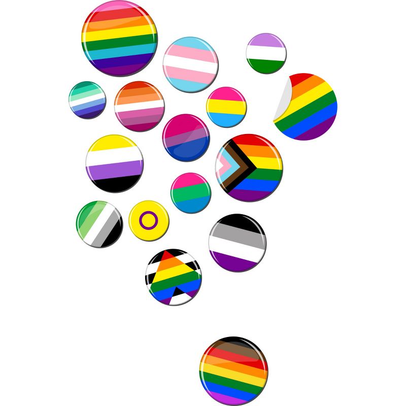 Design By Humans Rainbow LBGTQIA+ Pride Badges By Roadhouse T-Shirt, 2 of 3