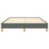 vidaXL Full Bed Frame, Fabric Upholstered Platform Bed Frame, Dark Gray, No Mattress - 4 of 4
