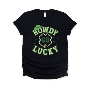 Simply Sage Market Women's Howdy Go Lucky Stars Short Sleeve Graphic Tee - 1 of 4