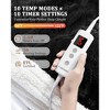 84"x90" Heated Blanket, Soft Tufted Lamb's Wool, ETL Certified, Multiple Heat Settings, Timer Function, Fast Heating, Machine Washable, Black - 4 of 4