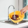 Unique Bargains Double Layered Kitchen Plastic Washing Bowl Strainer Set Colander Set 2 Pcs - image 3 of 3