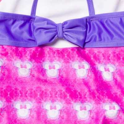 Disney Mickey Mouse & Friends Minnie Mouse Little Girls One Piece Bathing Suit Tie Dye Pink 7-8 — фото 5