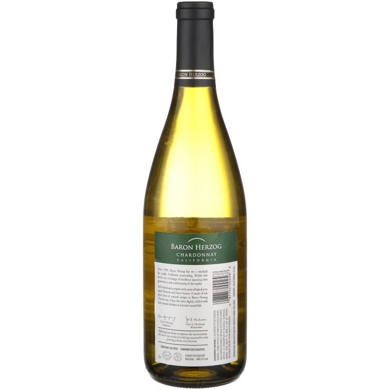 Baron Herzog Chardonnay White Wine - 750ml Bottle, 4 of 5