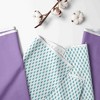 Bacati - Rod Pocket Window Valance Paisley Isabella Purple/Aqua - 2 of 4