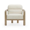TOV Furniture Bekah Cream Texture Weave Accent Chair - 3 of 4