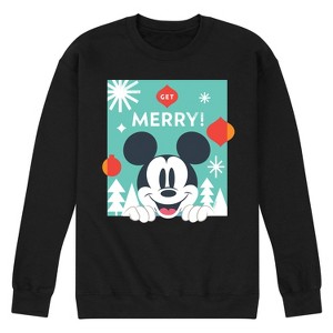 Men's - Disney - Get Merry Graphic Fleece Sweatshirt - 1 of 4