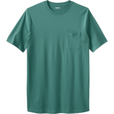 KingSize Shrink-Less Lightweight Longer-Length Crewneck Pocket T-Shirt