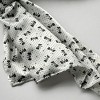Slickblue Luxury Black/White Silk Bowknot Scarf – Stylish, Soft & Lightweight Shawl for Women, 2 Size Options - 2 of 4